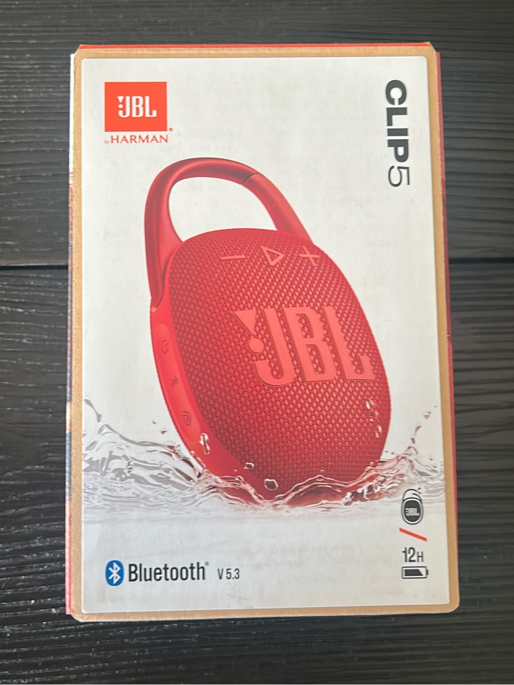 JBL Clip 5 Portable Speaker - Red